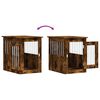 vidaXL Meuble de cage pour chiens chêne fumé 45x62x59 cm
