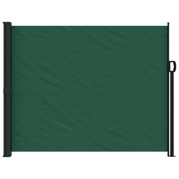 vidaXL Auvent lat&eacute;ral r&eacute;tractable vert fonc&eacute; 160x300 cm