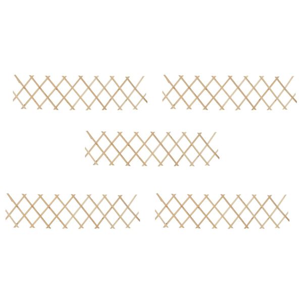 vidaXL Cl&ocirc;ture &agrave; treillis 5 pcs Bois de sapin 180x30 cm