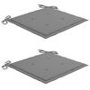 vidaXL Chaises de jardin avec table à thé et coussins Acacia solide