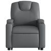 vidaXL Fauteuil inclinable de massage gris similicuir