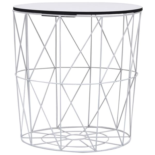 vidaXL Table basse 3 pcs Blanc