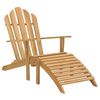 vidaXL Chaises Adirondack avec repose-pieds lot de 2 Bois massif teck