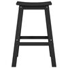 vidaXL Tabouret de bar 2 pcs Noir 52 x 43 x 73,5 cm HDPE
