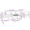 vidaXL Salon de jardin 6 pcs avec coussins Aluminium Anthracite