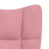 vidaXL Chaise de relaxation Rose Velours