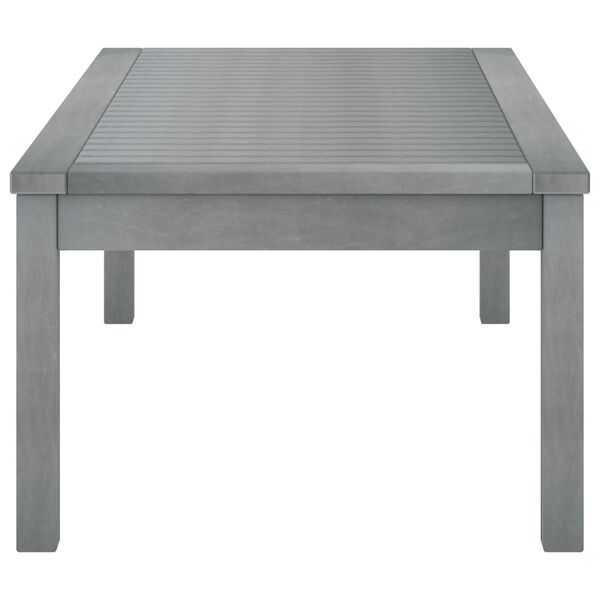 vidaXL Table basse 100x50x33 cm Gris Bois d'acacia solide