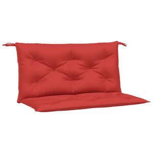 vidaXL Coussins de banc jardin lot de 2 rouge 100x50x7 cm tissu Oxford
