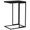 vidaXL Table d'appoint Noir 40x30x59 cm Bois d'ing&eacute;nierie