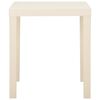 vidaXL Table de jardin Blanc 79x65x72 cm Plastique