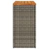 vidaXL Table d'appoint de jardin dessus en bois gris 58x27,5x55 cm