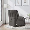 vidaXL Fauteuil inclinable de massage &eacute;lectrique gris fonc&eacute; tissu