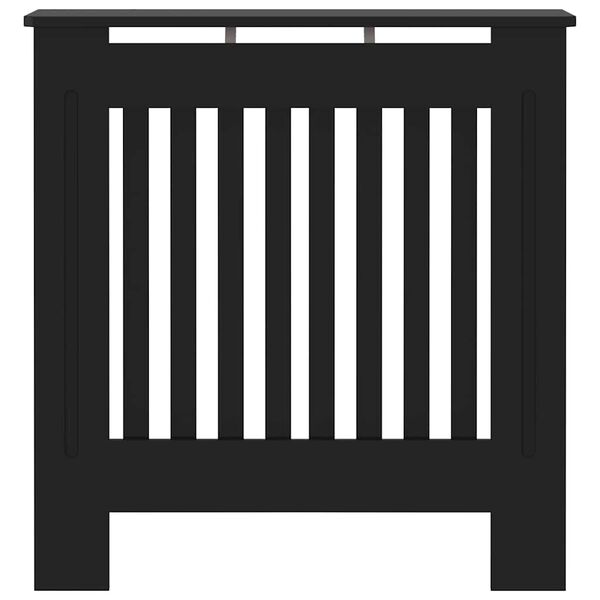 vidaXL Cache-radiateur MDF Noir 78 cm