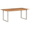 vidaXL Table de salle &agrave; manger 180x90x76 cm Bois d'acacia massif