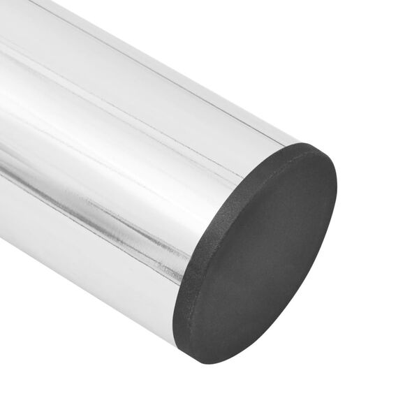 vidaXL Pieds de table t&eacute;lescopique 2 pcs Chrome 710 mm - 1100 mm