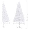 vidaXL Sapin de No&euml;l artificiel d'angle Blanc 150 cm PVC