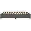 vidaXL Sommier &agrave; ressorts de lit gris fonc&eacute; 183x213 cm velours