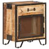 vidaXL Table de chevet 43x30x51 cm Bois de manguier massif brut