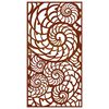 vidaXL D&eacute;coration murale de jardin 105x55 cm acier corten design coque