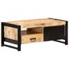 vidaXL Table basse 100x50x40 cm Bois de manguier brut