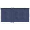 vidaXL Coussins de chaise &agrave; dossier bas lot de 4 bleu marine tissu