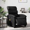 vidaXL Fauteuil inclinable de massage &eacute;lectrique noir similicuir