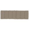 vidaXL Coussins de chaise longue lot de 2 taupe tissu oxford
