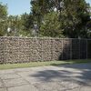 vidaXL Panier gabion avec couvercle 600x100x100 cm fer galvanis&eacute;