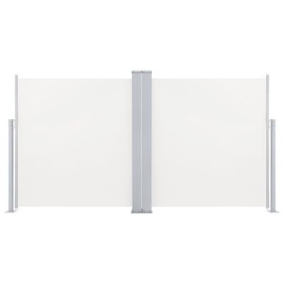 vidaXL Auvent latéral rétractable Crème 120 x 600 cm