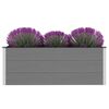 vidaXL Lit sur&eacute;lev&eacute; de jardin WPC 150x50x54 cm Gris
