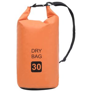 vidaXL Sac sec Orange 30 L PVC