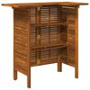 vidaXL Table de bar 110 x 50 x 105 cm Bois d'acacia massif