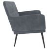 vidaXL Banc Gris fonc&eacute; 108x79x79 cm Velours