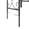 vidaXL Arche de jardin avec portail noir 108x45x235 cm acier