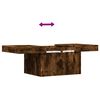 vidaXL Table basse ch&ecirc;ne fum&eacute; 80x55x40 cm bois d'ing&eacute;nierie