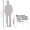 vidaXL Chaises de jardin lot de 2 avec coussins gris r&eacute;sine tress&eacute;e