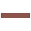 vidaXL Auvent lat&eacute;ral r&eacute;tractable de patio 117x600 cm Marron