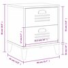 vidaXL Table de chevet VIKEN blanc bois d'ingénierie