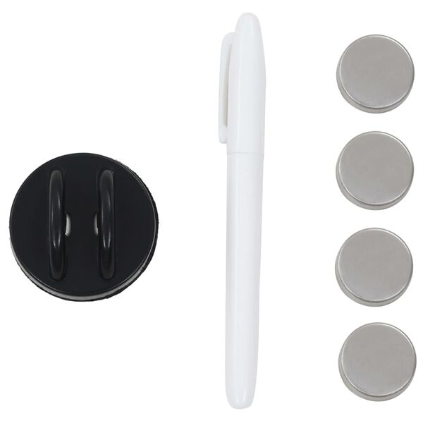 vidaXL Tableau noir magn&eacute;tique mural en verre 60 x 40 cm