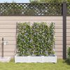 vidaXL Cache-pot de jardin 3 pcs Blanc Acier
