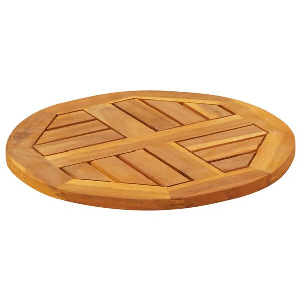 vidaXL Dessus de table &Oslash;40x2 cm rond bois massif d'acacia
