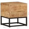 vidaXL Table d'appoint 30x30x33 cm Bois de manguier brut