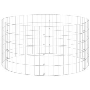 vidaXL Composteur de jardin &Oslash;100x50 cm Acier galvanis&eacute;