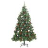 vidaXL Sapin de No&euml;l artificiel articul&eacute; 300 LED et boules 180 cm