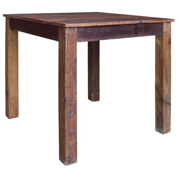 vidaXL Table à manger bois de récupération mélangé 82x80x76 cm