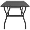 vidaXL Table de jardin Anthracite 190x80x72 cm Acier