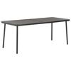 vidaXL Table de jardin Gris foncé 180x83x72 cm Acier