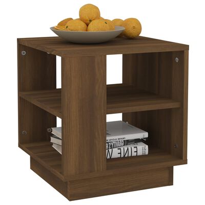 vidaXL Table basse Chêne marron 40x40x43 cm Bois d'ingénierie