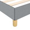 vidaXL Cadre de lit sans matelas gris clair tissu