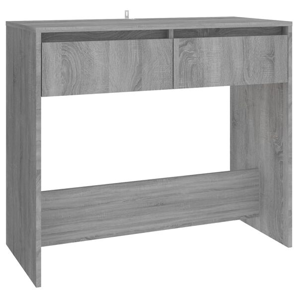 vidaXL Table console sonoma gris 89x41x76,5 cm bois d'ing&eacute;nierie